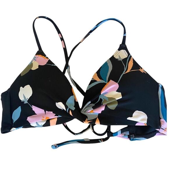 Hula Honey Flourishing Floral Twisted Bikini Top - Picture 4 of 11